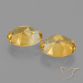 Pedras preciosas de Citrino ouro médio natural de 3.26 ct, oval, VVS-VS