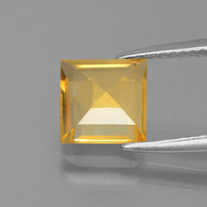 Citrino ouro natural 1,77ct, quadrado, VVS-VS