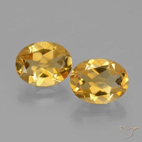 3.20ctw Natural ouro profundo Citrino, oval, VVS-VS