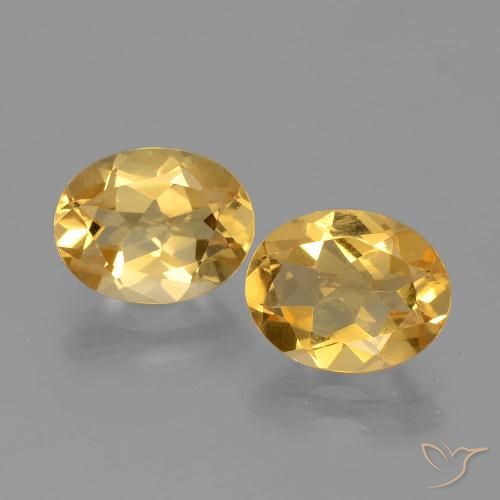 3.28ctw Natural Laranja Dourado Profundo Citrino, oval, VVS-VS