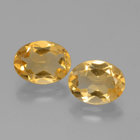 Pedras preciosas de citrino dourado natural de 3,12 ct, corte oval, VVS-VS