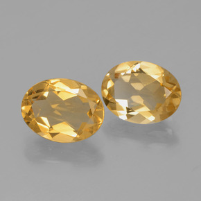 Pedras preciosas de citrino dourado natural de 3,12 ct, corte oval, VVS-VS