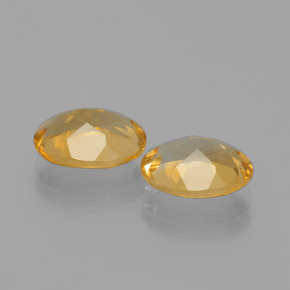Pedras preciosas de citrino dourado natural de 3,12 ct, corte oval, VVS-VS
