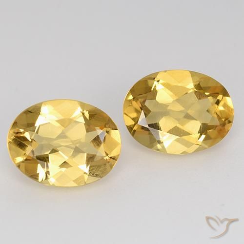 3.07ctw Natural ouro médio Citrino, oval, VVS-VS