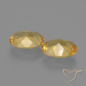 Pedras preciosas de Citrino Laranja Dourado Profundo natural de 2.98 ct, Corte Oval, VVS-VS