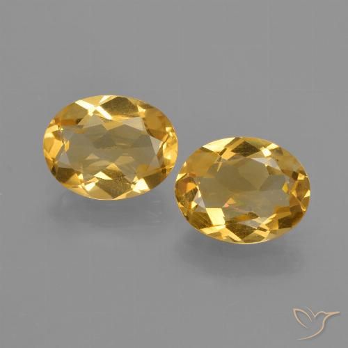 2.53ctw Natural Dourado Médio-escuro Citrino, oval, VS