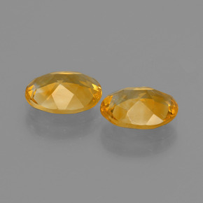 Pedras preciosas de citrino amarelo natural de 2,54 ct, corte oval, VS