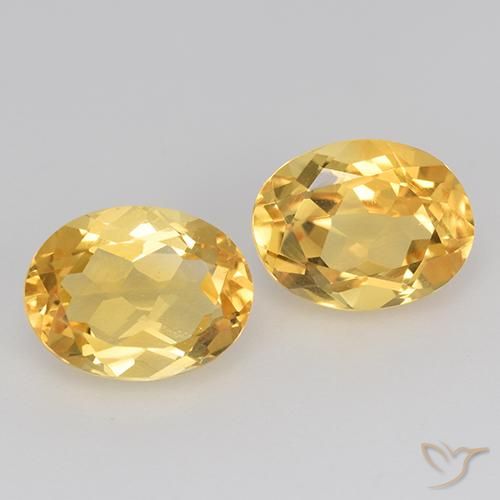 Pedras preciosas de Citrino ouro médio natural de 3.87 ct, oval, VS