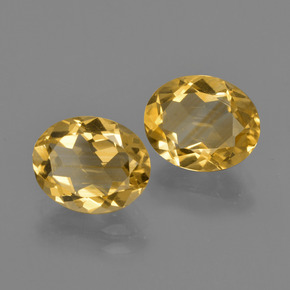Pedras preciosas de citrino laranja dourado profundo natural de 3,31 ct, corte oval, VVS-VS