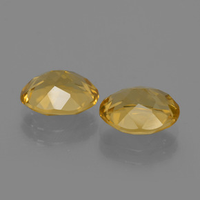 Pedras preciosas de citrino laranja dourado profundo natural de 3,31 ct, corte oval, VVS-VS