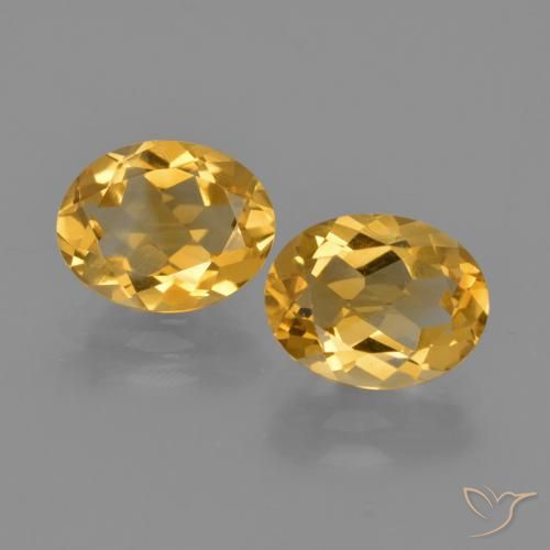 3.30ctw Medium Light Orange-Gold Citrino, oval, VVS