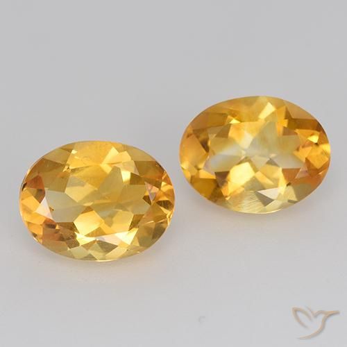 3.02ctw Natural Laranja Dourado Profundo Citrino, oval, VS