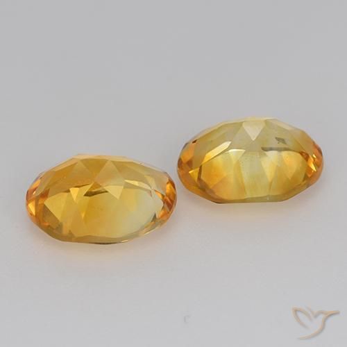 Pedras preciosas de Citrino Laranja Dourado Profundo natural de 3.02 ct, oval, VS