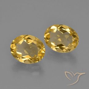 Pedras preciosas de Citrino Dourado natural de 2.80 ct, oval, VVS-VS