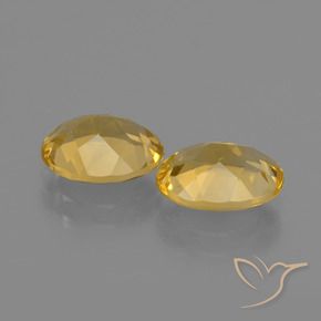 Pedras preciosas de Citrino Dourado natural de 2.80 ct, oval, VVS-VS