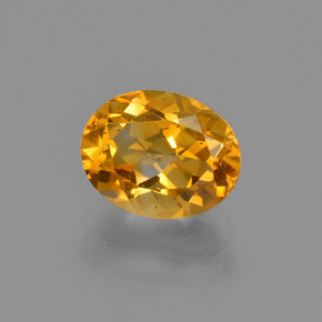 Citrino ouro natural 1,83ct, corte oval, VS
