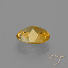 Citrino dourado natural 1,40ct, corte oval, VVS-VS