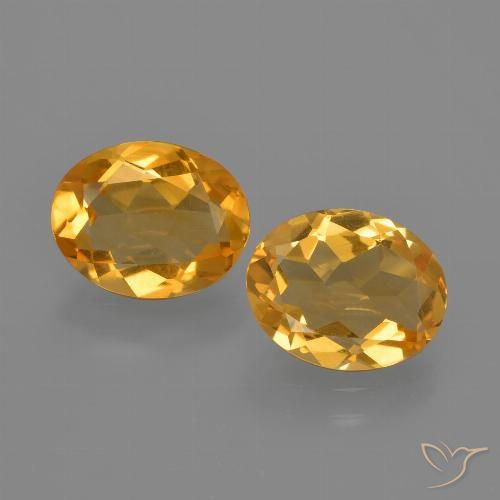 2.78ctw Natural Laranja Profundo-Ouro Citrino, oval, VVS-VS