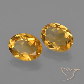 Pedras preciosas de Citrino Laranja Profundo-Ouro natural de 2.78 ct, oval, VVS-VS