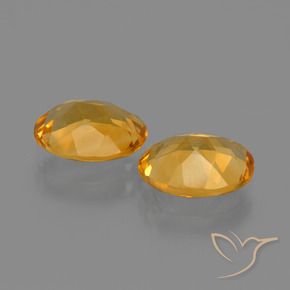 Pedras preciosas de Citrino Laranja Profundo-Ouro natural de 2.78 ct, oval, VVS-VS