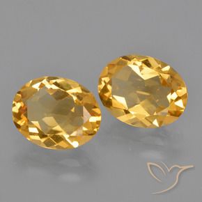 Pedras preciosas de Citrino Laranja-Ouro natural de 3.40 ct, oval, VVS-VS