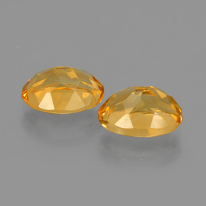 Pedras preciosas de Citrino Laranja-dourado médio-claro natural de 3.51 ct, Corte Oval, VVS-VS