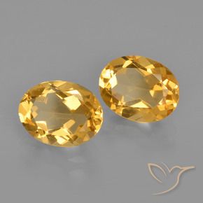 Pedras preciosas de Citrino Laranja Dourado Profundo natural de 3.14 ct, oval, VVS-VS
