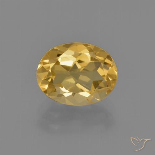 1.90ct Natural ouro médio Citrino, oval, VVS-VS