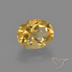 Citrino ouro médio Natural 1.90ct, oval, VVS-VS