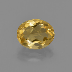 Citrino ouro natural 1,91ct, corte oval, VS