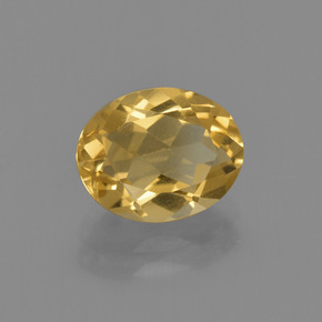 Citrino ouro natural 1,91ct, corte oval, VS