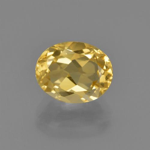 Citrino Dourado claro Natural 2.09ct, Corte Oval, VVS-VS