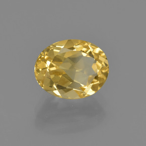 Citrino Dourado claro Natural 2.09ct, Corte Oval, VVS-VS