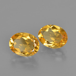 Pedras preciosas de citrino dourado natural de 3,36 ct, corte oval, VVS-VS