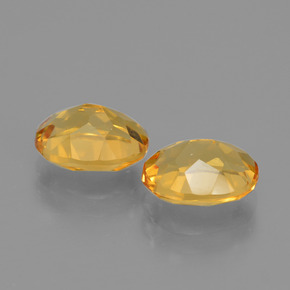 Pedras preciosas de citrino dourado natural de 3,36 ct, corte oval, VVS-VS