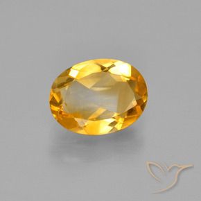 Citrino Laranja Dourado Profundo Natural 1.38ct, oval, VS