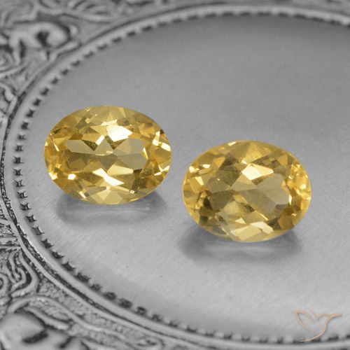 3.84ctw Natural Laranja Dourada Citrino, oval, VVS-VS