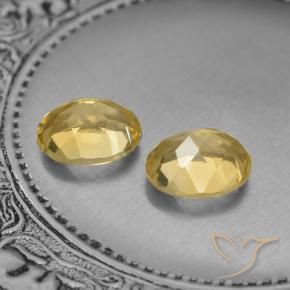 Pedras preciosas de Citrino Laranja Dourada natural de 3.84 ct, oval, VVS-VS