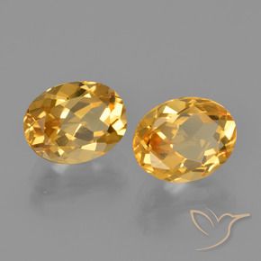 Pedras preciosas de citrino dourado natural de 3,69 ct, corte oval, VVS-VS