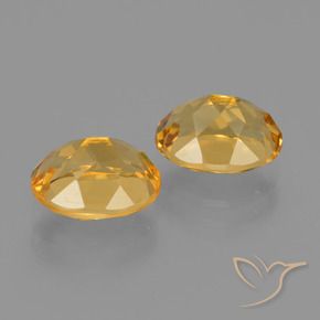 Pedras preciosas de citrino dourado natural de 3,69 ct, corte oval, VVS-VS
