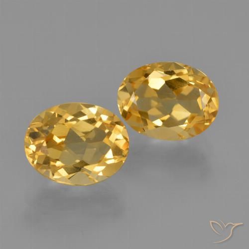 Pedras preciosas de citrino dourado natural de 4,04 ct, corte oval, VVS-VS