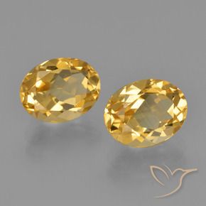 Pedras preciosas de citrino dourado natural de 4,04 ct, corte oval, VVS-VS