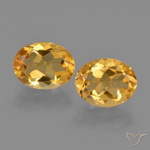3.37ctw Natural Dourado Escuro Citrino, oval, VS