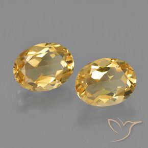 Pedras preciosas de citrino dourado natural de 3,31 ct, corte oval, VVS