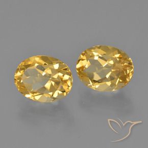 Pedras preciosas de Citrino Dourado natural de 3.95 ct, oval, VVS-VS