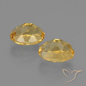 Pedras preciosas de Citrino Dourado natural de 3.95 ct, oval, VVS-VS