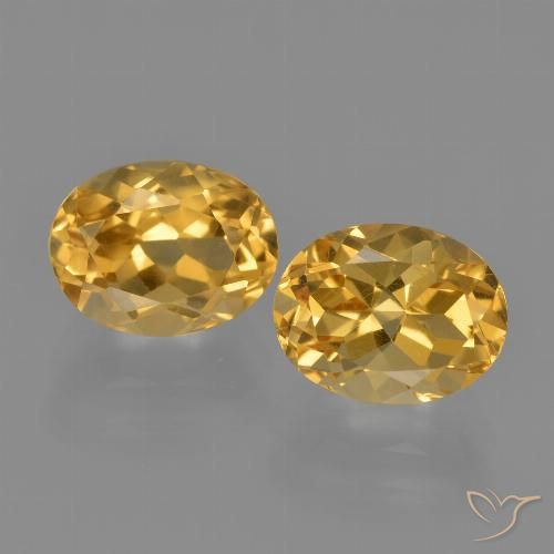 4.13ctw Natural Laranja claro-dourado Citrino, oval, VVS-VS