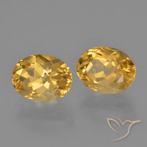 Pedras preciosas de Citrino Laranja claro-dourado natural de 4.13 ct, oval, VVS-VS