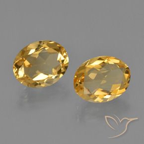 Pedras preciosas de Citrino Laranja Dourado Profundo natural de 3.26 ct, oval, VVS