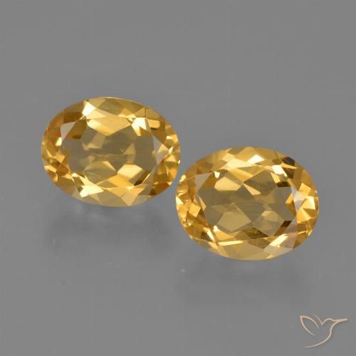 3.40ctw Natural Dourado Escuro Citrino, oval, VS